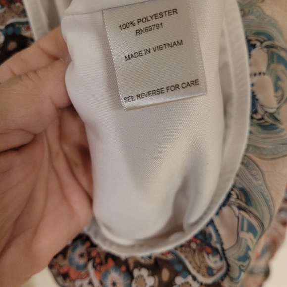 DRESS BARN WOMENS BOHO PRINT TOP S XL - Picture 7 of 7